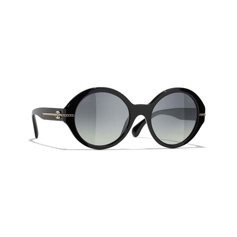 round sharp chanel sunglasses